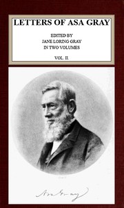 Letters of Asa Gray; Vol. 2 cover