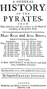 A general history of the pyrates : from their first rise and settlement in the island of Providence, to the present time cover