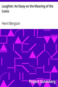 Laughter: An Essay on the Meaning of the Comic cover