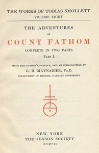 The Adventures of Ferdinand Count Fathom — Complete cover
