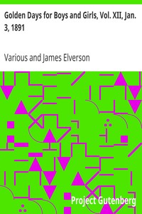 Golden Days for Boys and Girls, Vol. XII, Jan. 3, 1891 cover