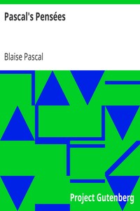 Pascal's Pensées cover