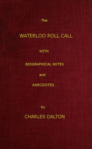 The Waterloo Roll Call cover