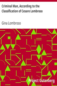 Criminal Man, According to the Classification of Cesare Lombroso cover