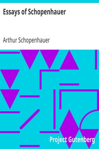 Essays of Schopenhauer cover