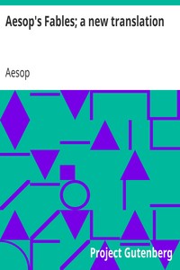 Aesop's Fables; a new translation cover
