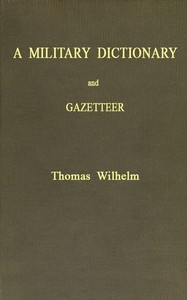 A Military Dictionary and Gazetteer cover