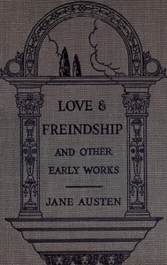 Love and Freindship [sic] cover